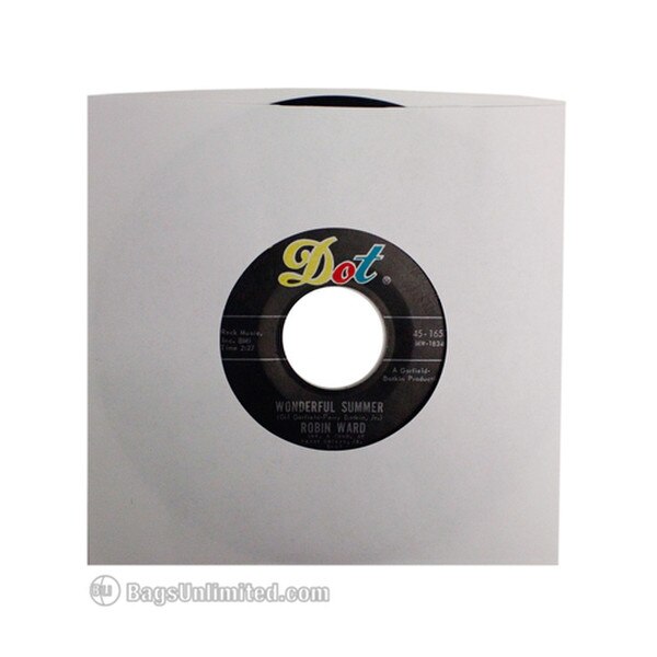 45rpm WHITE Paper Sleeves made from